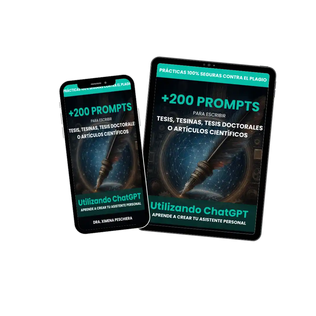 Portada de +200 Prompts para escribir Tesis